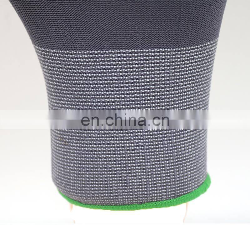 15 Gauge Nylon Elastane Tactile Dots Dip Micro Foam Nitrile Palm Coated Gloves Insulated Electrician Safety Work Gloves