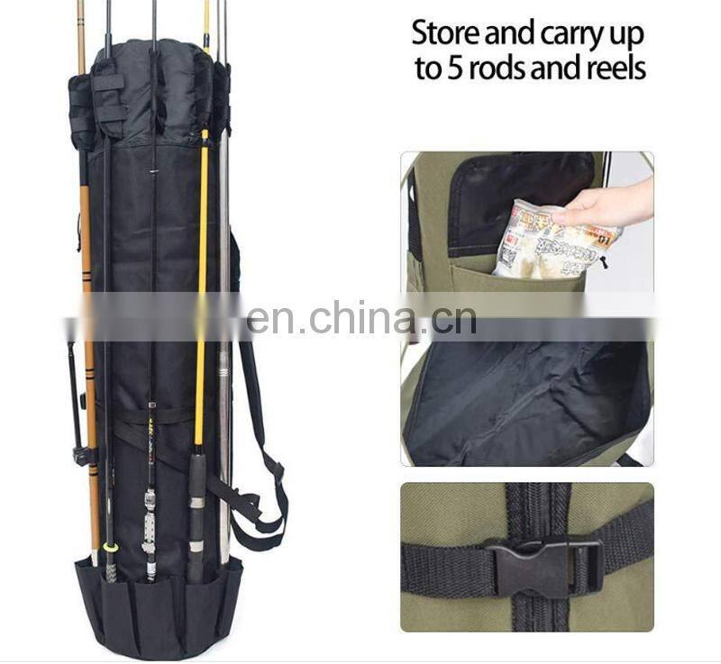 123cm * 34cm Large-capacity 5 Rods and Reels Srorage Fishing Case Fishing Gear Rod Hand Carry Shoulder Fishing Bag