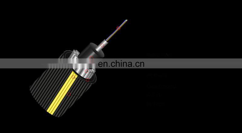Subsea fiber optic cable 6core black subsea fiber optic cable 2-24core subsea fiber optic cable