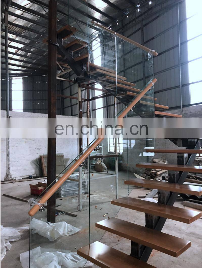 2020 Indoor Minimalist Double Stringer Home Stairs Staircase Design Ideas