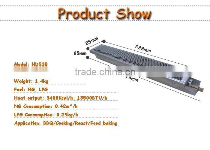 Homemade shawarma burner gas grill burner parts for bbq