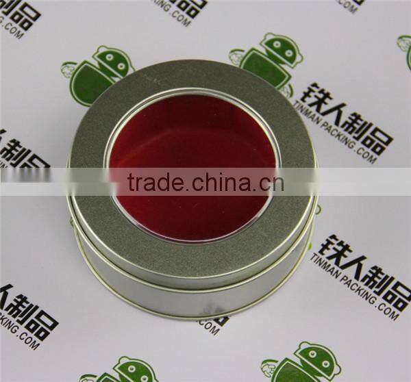 Candle Metal Packaging Window Tin Can