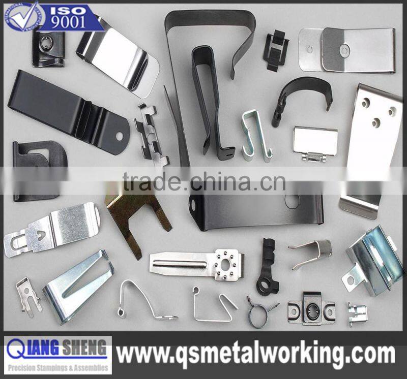 customized OEM aluminum stainless steel brass metal u shaped spring clip