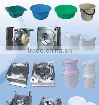 plastic paint bucket mould/injection moulding /bucket mold