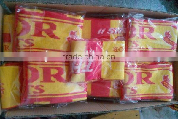 knitted soccer embroidery scarf designs