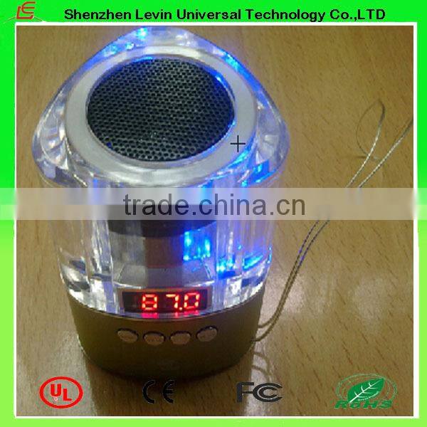 Aluminum Alloy TF Card Music Play Mini Crystal Bluetooth Speaker