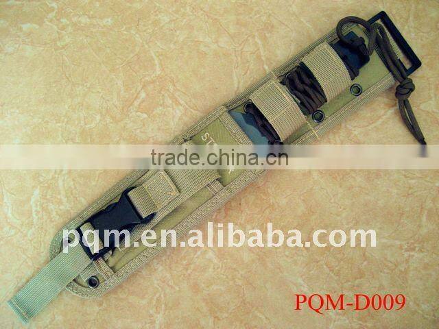 Damascus hunting camouflage color survival knife 009