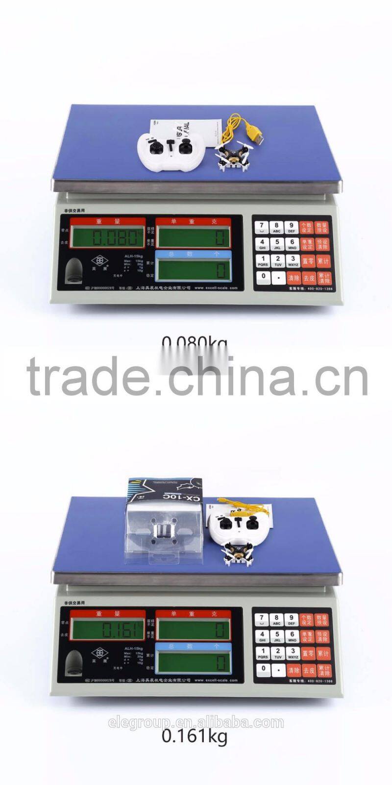 RC Quadcopter 4CH 2.4GHz Headless Mode Drone Black for Cheerson CX10C