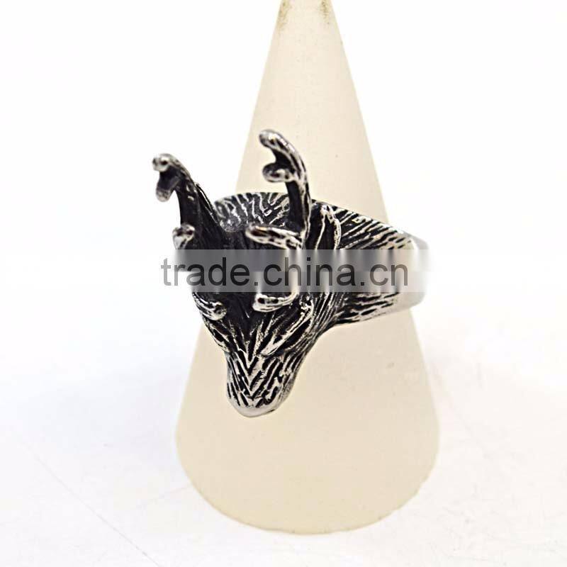 fashion jewelry rings for woman and men animal shape biker men's ring