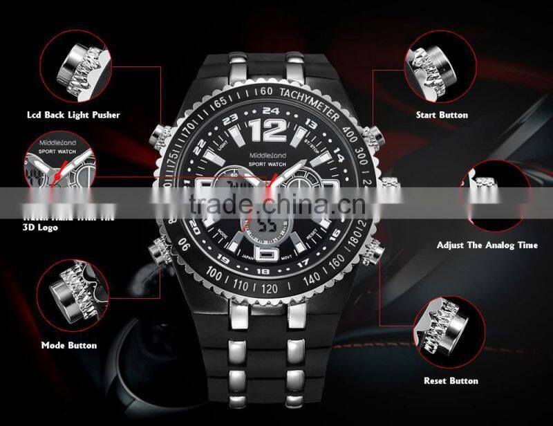 MIDDLELAND 8015 High Quality Cheap Stainless Steel Watches, Sports Watches, Mens Watches On Sale