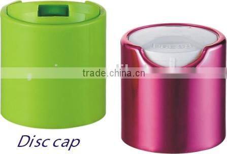24mm cosmetic bottle plastic disc top cap in good price