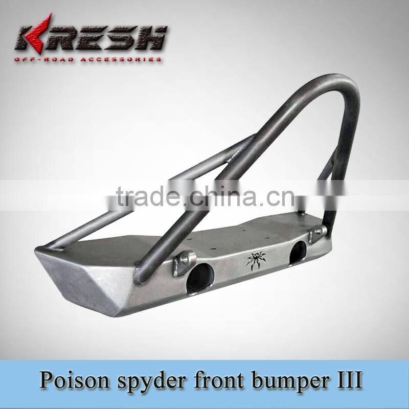 Promotional high quality steel wrangler JK parts Poison Spyder bumpers