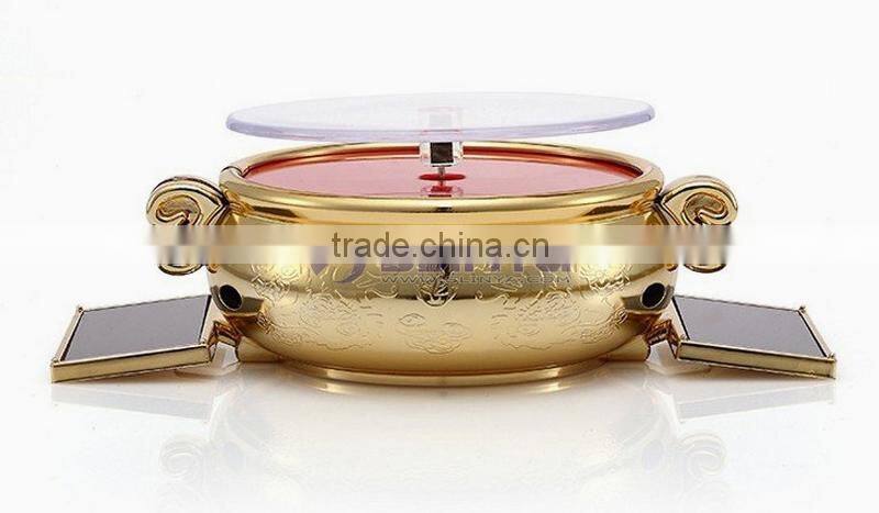 90mm DIA Round Luxury Jewelry Necklace Exhibition Solar Show Stand Platform