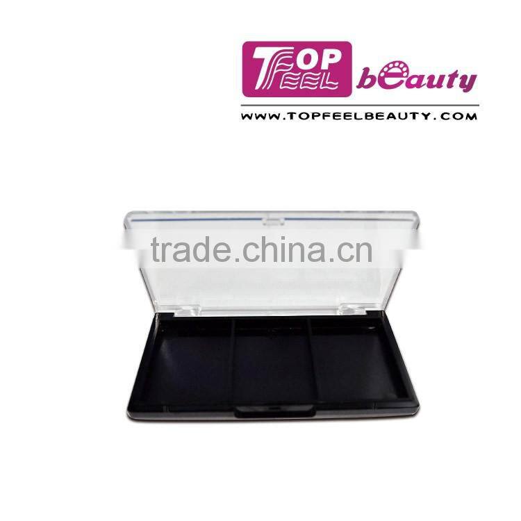 Wholesale! high quality 3 well rectangle makeup container