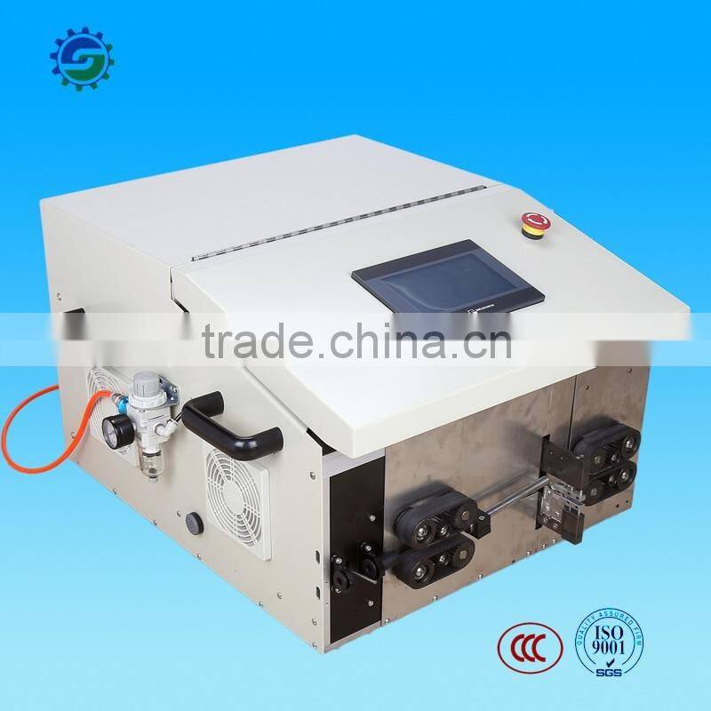 Automatic power line inside and outside stripping machine
