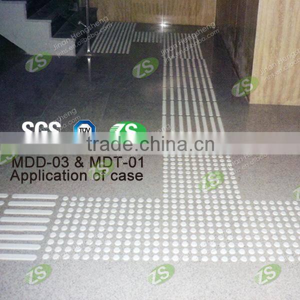 Stainless steel tactile indicator warning flooring for blind