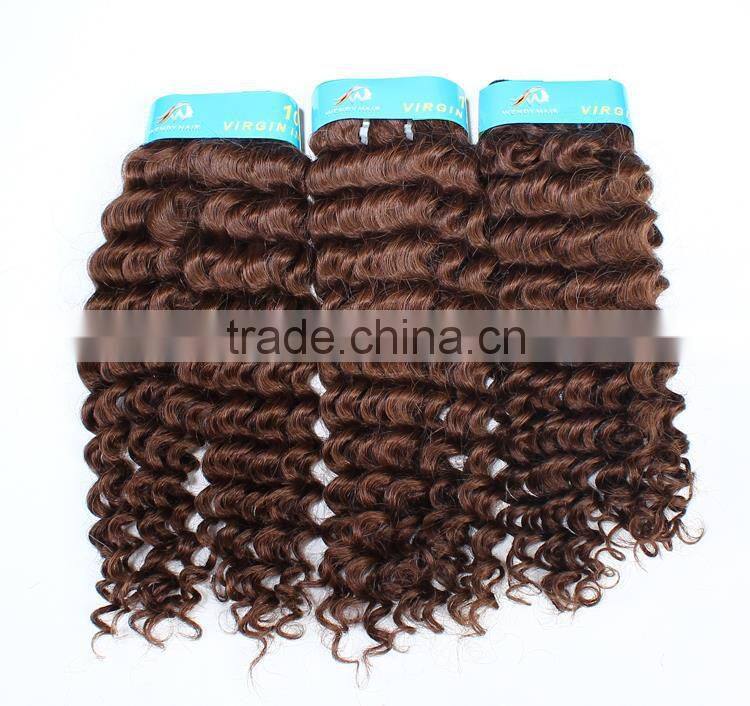 2015 Fashionable DEEP CURL hair color 33 curly indian remy hair