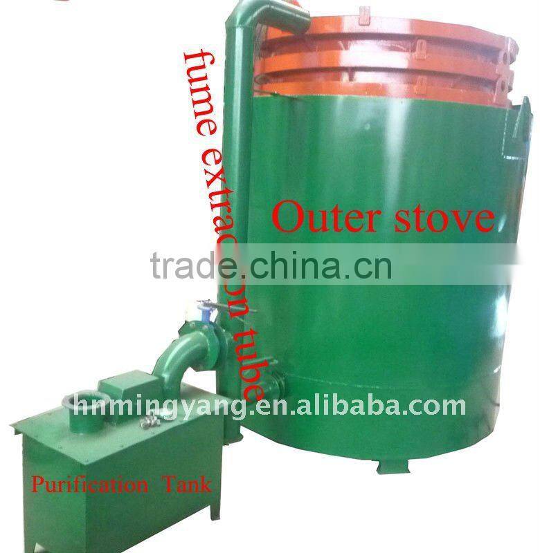 Energy-saving round wood charcoal carbonization stove kiln furnace 008615039052280