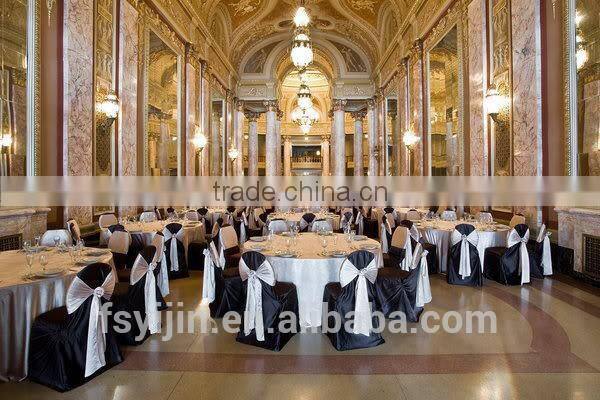 popular round plain spandex wedding table cloth