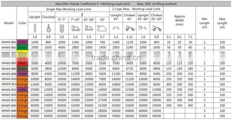 Light Lifting Equipment Polyester Webbing