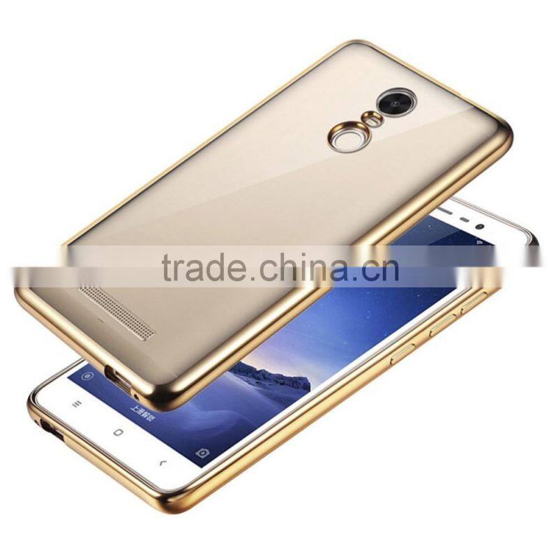 Keno ultra thin soft electroplate TPU Case Cover for Xiaomi Redmi Note 3