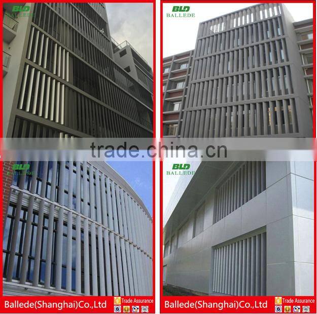 decorative aluminum aerofoil louver roof from china