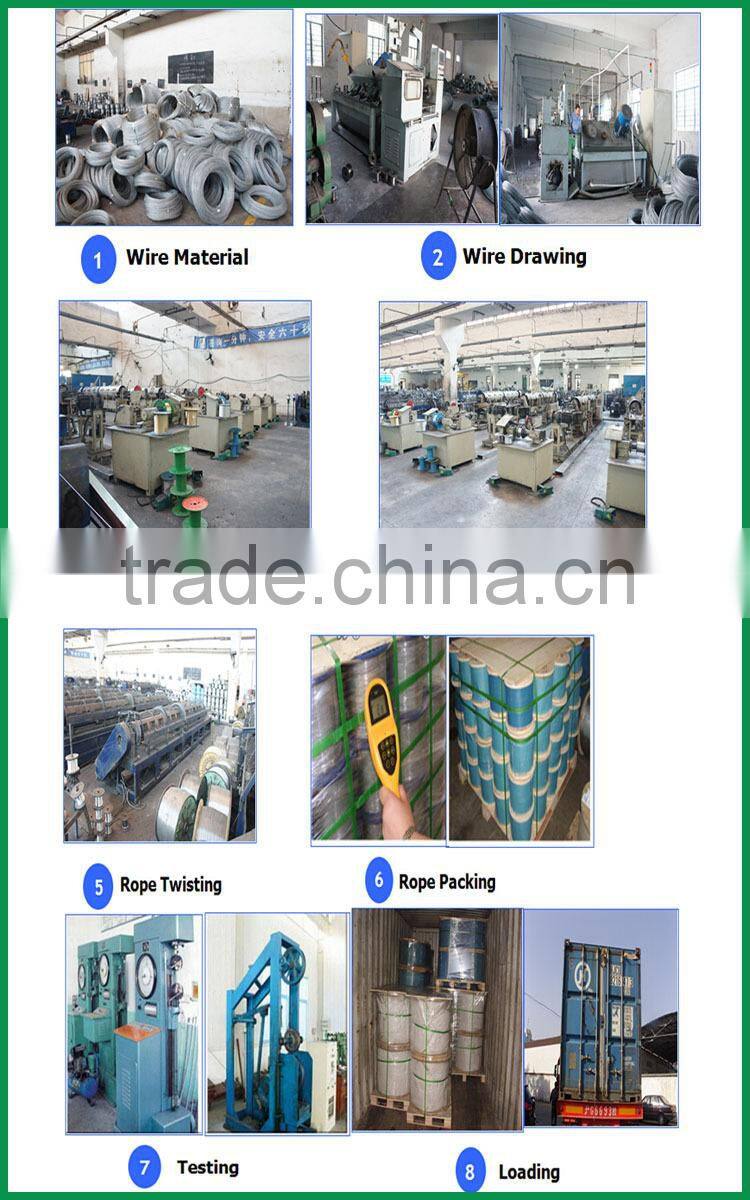 Stainless Steel wire rope sling price for AISI304 and AISI316