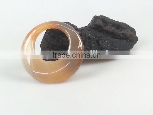 Wholesale red agate gemstone donuts pendant