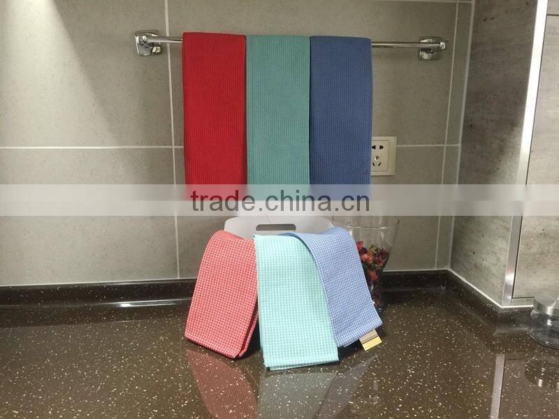 china supplier check colours tea/kitchen towel