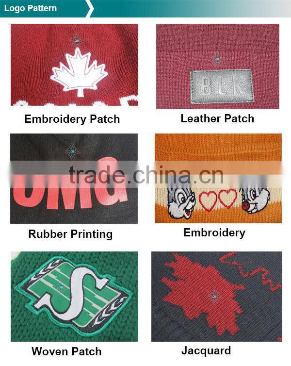 100% Acrylic Jacquard Canada Custom Earflap Cap
