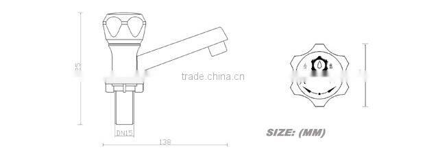 white color ABS plastic kitchen water tap/faucet/joto sink cock