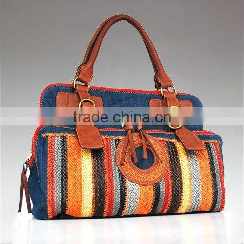 2056 2016 Top selling Bohemian style bag Fashion denim woman Handbag