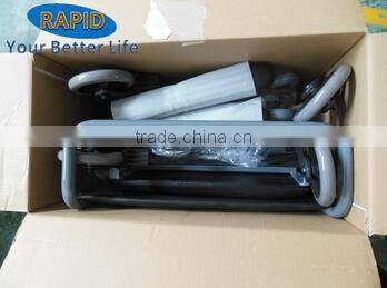 Steel Hospital folding commode chair with wheels