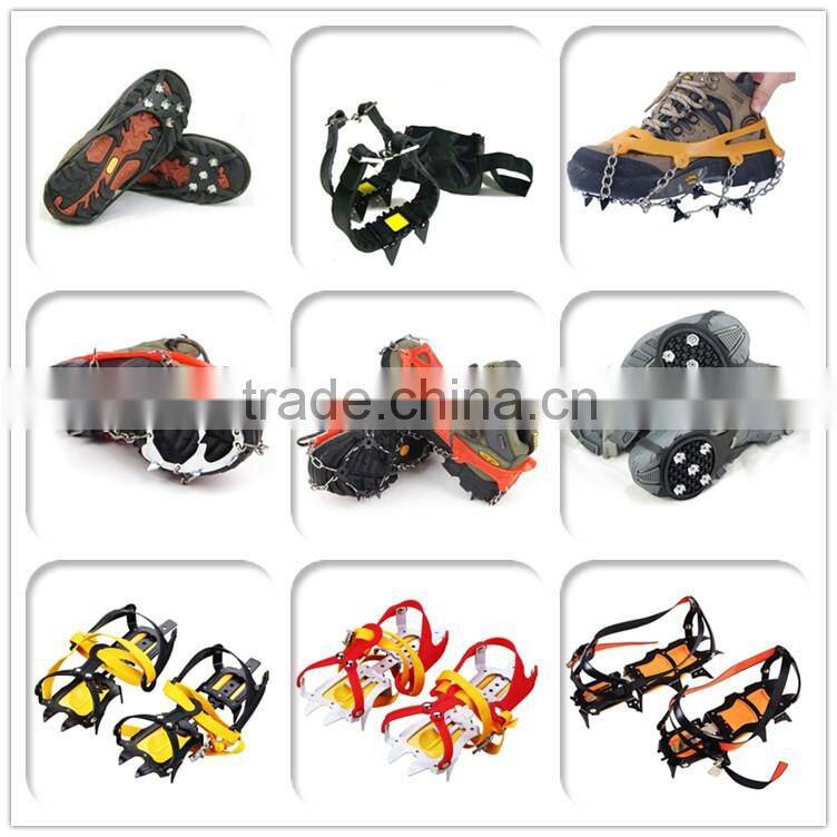 10 teeth mountain climbing adjustable nonslip snow ice crampons for shoes
