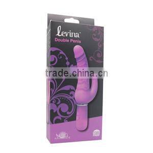 Silicone dildo double penis masturbation for women