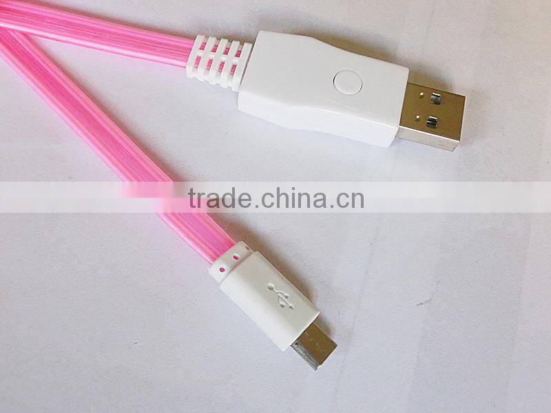 colorful flash micro USB data cable