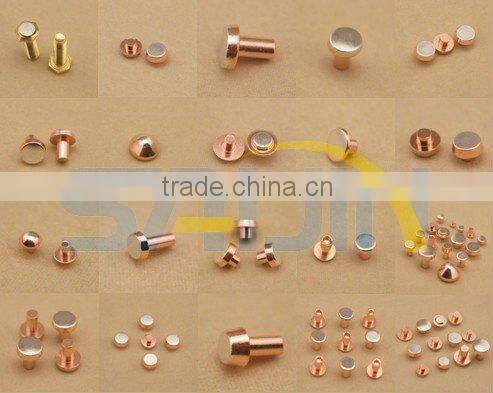 AgCdO12 Electrical Bi-metal Bimetal Silver Contact Rivets For Electric Relay