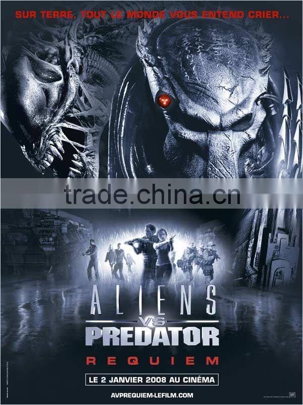 Golden Silver Plastic Movie Masquerade Predator Mask