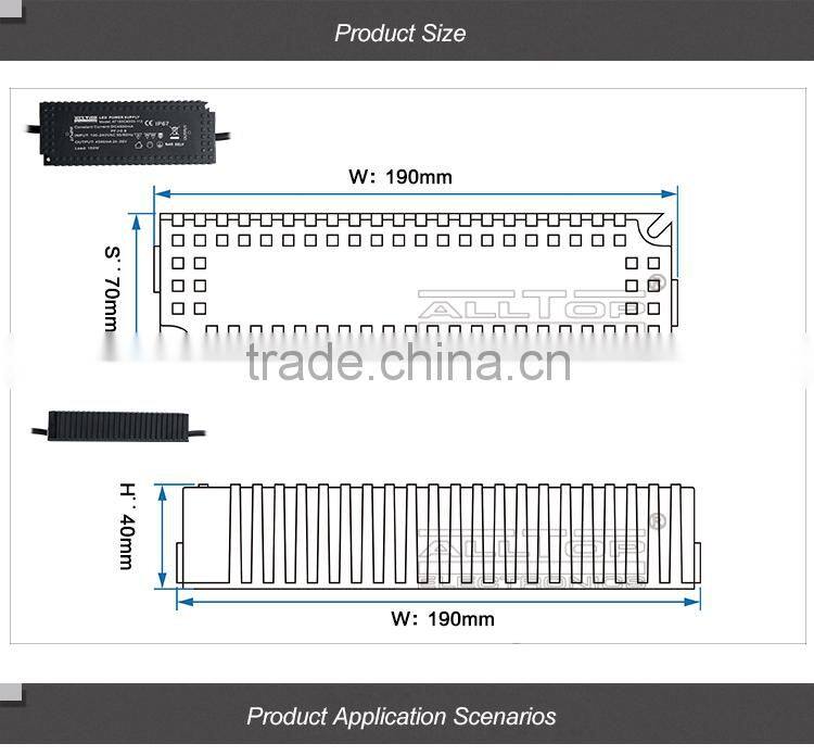 Constant current IP67 waterproof 150W 3000mA led power supply