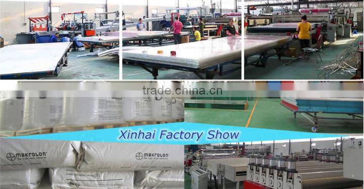 sound&heat insulation transparent polycarbonate solid sheet 4mm