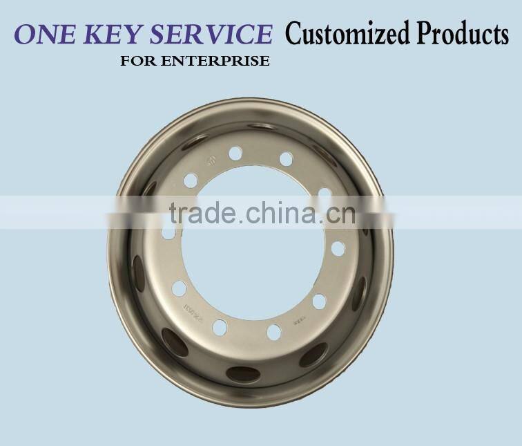 LOTOUR brand steel truck wheels & rims 19.5x6.75 19.5x7.50 for Dong feng