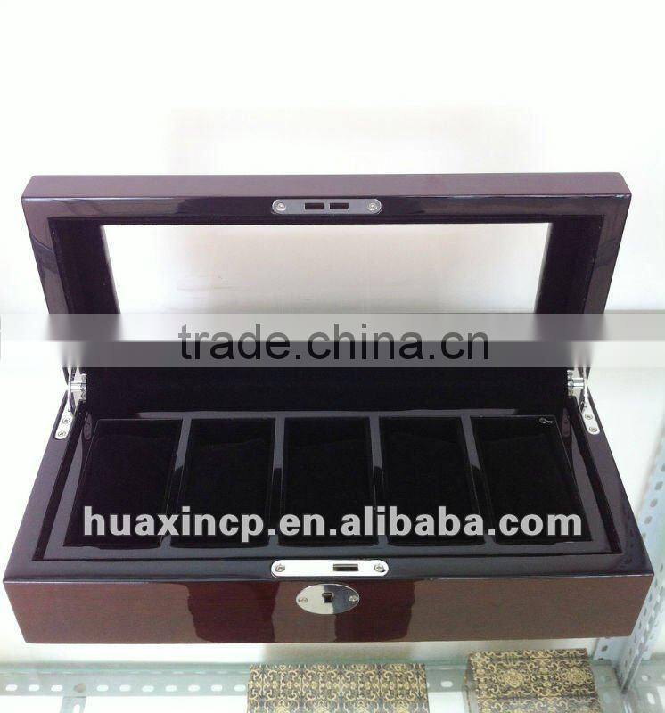 H016-2 guangzhou custom logo printed wooden watch cases