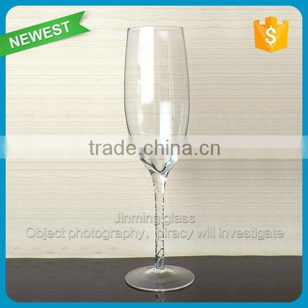 lead free crystal glass champagne flutes wholesale