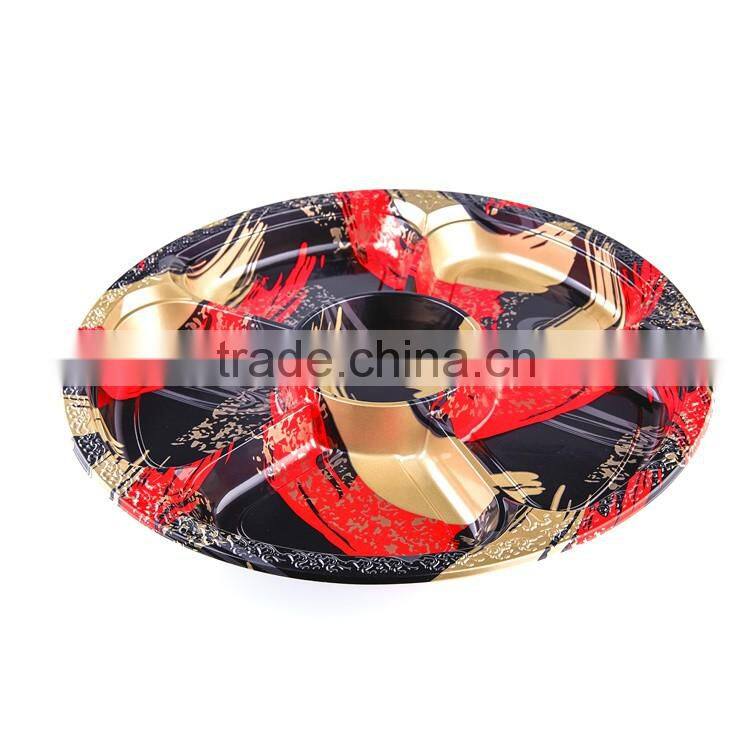 KW1-2101FB High Quality Disposable Rounded Square Take Out Platter for take away