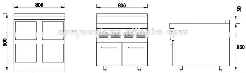 4 burner China electric commercial induction cooking