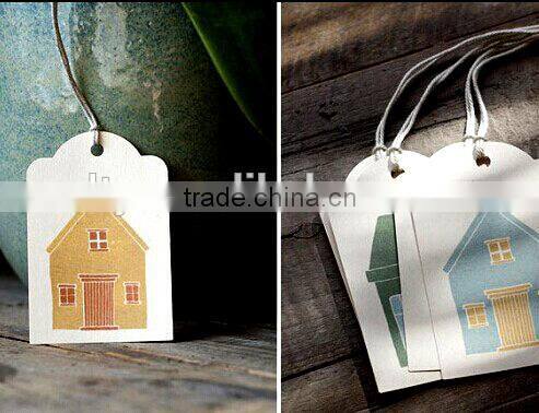 blank white card paper swing tags (M-HT184)