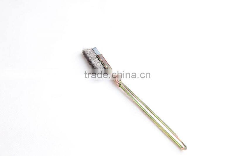 straight hand scratch brushes with handle, length 220 mm or 8 3/5"