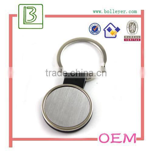 sublimation round logo keychain for advertising