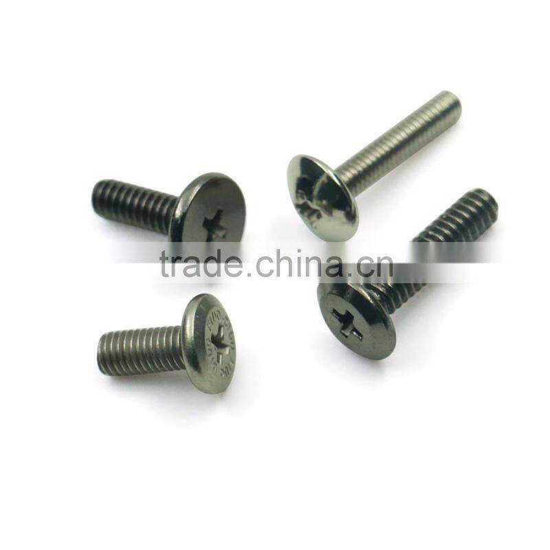 Wholsale manufacturer pan phillips slot head copper machine screw with nut