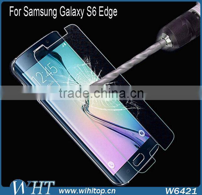 Anti-explosion 2.5D Curved Tempered Glass for Samsung S6 Edge 0.3mm Screen Protector